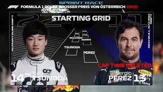 F1 2022 Austrian Grand Prix Sprint Race Starting Grid Updated