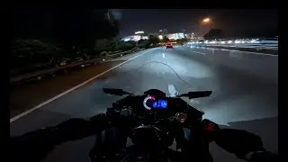 nightride with new cam | Modesaki Ninja250 + Yoshimura Slipon | 4K POV PureSound