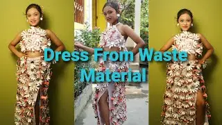 Paper Cup Dress Making || Dress From Waste Material || Paper Cup Recycleing Idea