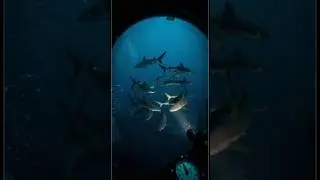 The reef sharks snapped inches from me&hellip; 🌑🦈