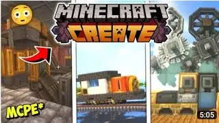 The create mod for minecraft pocket edition make series on it😍