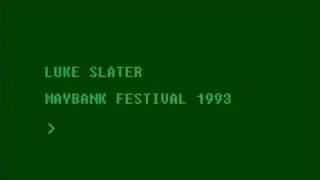 Luke Slater - DJ Set - Maybank Festival 1993 (Classic Techno)