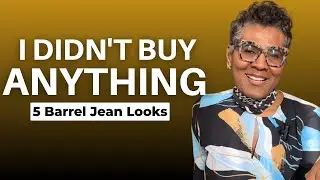 No Shopping January | 5 Barrel Jean Outfits From My Closet | Week 1 Recap | Over 50 Style 