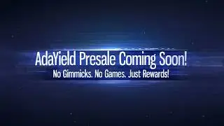 Cardano Staking Pool AY1 | Best Rewards| AdaYield ADY People Token Pre-Sale | More ADY = More ADA