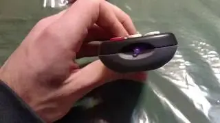 Visible TV remote signal