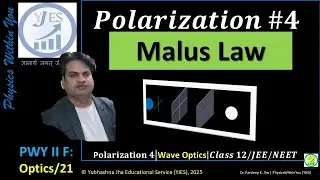 Polarization #4 |What is Malus Law ?|Wave Optics (Class 12, Engg Physics, Optics)
