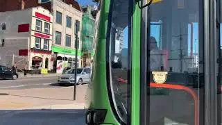 Xelabus on the festival special Departing Portsmouth Harbour Bus station station