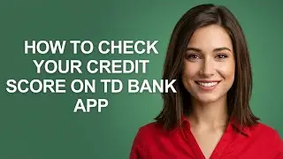 How To Check Your Credit Score On Td Bank App - AshleyHowTo