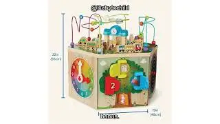 Parents Are Raving About This Wooden Activity Cube &mdash; Honest Review Inside.
