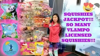 LICENSED SQUISHIES AND SLIME JACKPOT AT MY LOCAL TOY STORE!!! VLAMPO, SOFT N SLO SQUISHIES AND MORE!