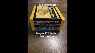 308 Winchester Berger 175 Grain OTM Tac Load