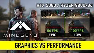 RTX 5080 in MindsEye - DLSS 4 vs FSR 3, Frame Gen & ALL Graphics TESTED!