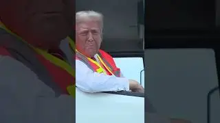 Trump in a Dump Truck &ldquo;How do you like my garbage truck?&rdquo; 🚮🚛 #recycle #election #shorts