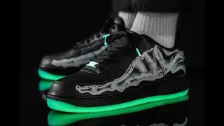 Nike Air Force 1 Black Skeleton 💯🔥🔥💀 TikTok: DesignerHari