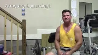 Power Curl Training, Ramped 5x5 to 175x5, Followed by Heavy 5x2 (190)