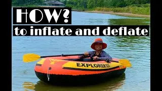 INTEX Explorer 300 Boat Unboxing | How To Inflate And Deflate | Amazon Canada
