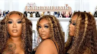 KARLAMI HAIR GLUELESS CURLY HONEY BLONDE WIG X KARLAMIHAIR| BRIANA MARIE