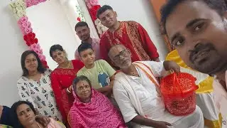Laxmipujar din grihoprobesh korechi #grihoprobesh #vlog #puja #love 