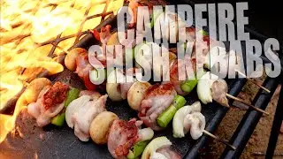 Campfire Shish Kebabs | Last Fire of the Season