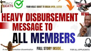 CROSSROADS- HEAVY DISBURSEMENT MESSAGE TO ALL MEMBERS