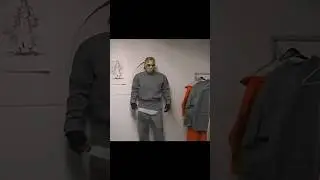 Kane Hodder accidentally breaking a wall during fittings for the Jason X costume (2001) #film #movie