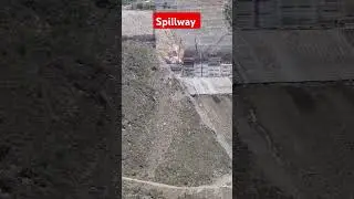 Spillway Structure and Earthwork for Slopes and Benches at Hydro Power Project #hydropowerproject