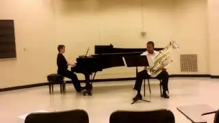 Plau Concerto for Tuba Mvt I, Jerome Stover Tuba, Anna Arazi, Piano