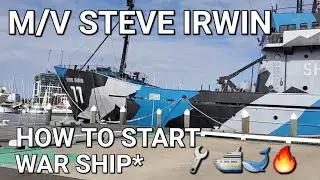 🔧In Depth Complete Engine Room start up of  M/V Steve Irwin Ship FROM DARKSHIP to READY FOR SEA 🌊 😎