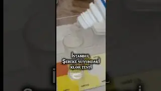 İstanbul Klor Testi 👁️🧪 İstanbul Chlorine Level Test #english #inglizce