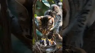 &ldquo;Kitten vs Mother Bird | Extreme Wildlife Tension in Ultra Realistic 8K Nature Scene&rdquo;