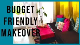 Living room makeover | Floor seating | Simple decoration ideas for apartment on rent| DIY with Rini
