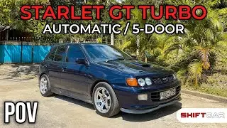 AUTOMATIC STARLET GT TURBO | POV DRIVE | LAUNCH 0 - 100 KM/H | 4K