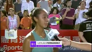 Leylah Fernandez comes back to upset Mirra Andreeva makes 4th QF of the season 🇨🇦❤️ WTA Hong Kong