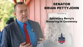 Senator Pettyjohn Offers Remarks Ahead of Secretary Berry Swearing In
