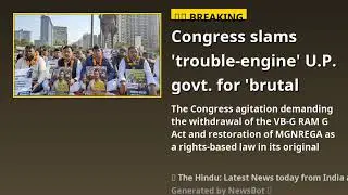 BREAKING: Congress agitation demands withdrawal of vb-g