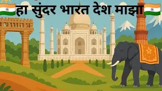 हा सुंदर भारत देश माझा||समूहगीत||देश भक्ती पर गीत|#school #india #indipendenceday #republicday