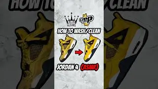 HOW TO CLEAN / WASH JORDAN 4 SUEDE LIGHTENING 😱🔥
