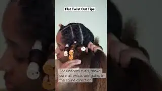 Flat Twist Tips On Stretched Natural Hair