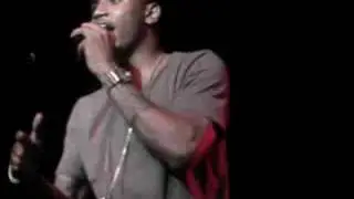 Trey Songz Performing & someone throws something on stage