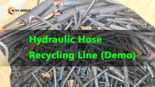 Scrap Hydraulic Hose Rubber&ndash;Steel Separation Line in South Korea | Live On-Site Demo
