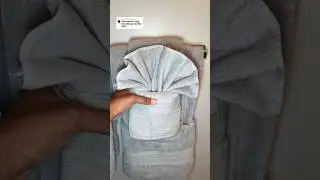 Towel Folding | Towel Folding Tutorial #folding #towelfolding #bathroomdecor #shorts