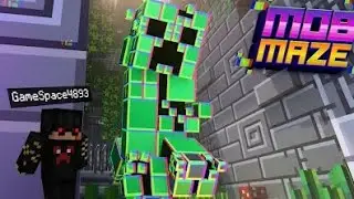 Minecraft MOB MAZE Gameplay #1 | Mob Maze pocket edition walkthrough. 