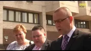 Father of murdered Natalie Jarvis outside court