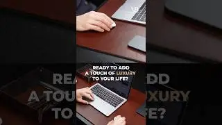 Luxury Leather Desk Pad for Professionals #LeatherDeskPad #OfficeStyle #LuxuryWorkspace #VonBaer
