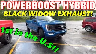 2021 Ford F-150 POWERBOOST HYBRID EXHAUST w/ BLACK WIDOW WIDOWMAKER!