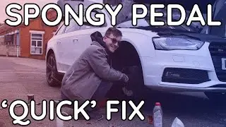 Audi S4 Brake Flush & Bleed - Spongy pedal - At The Wheel