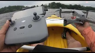 Flying Drone from Kayak