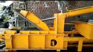 Scrap Metal Baling Machine (Double action) Hydraulic Top ejection #machine