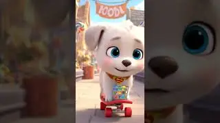 Skating Puppy Delivers Colorful Marbles! 🐶✨ | Cute Pet Adventure&rdquo; #cuteanimals #friendshipstory