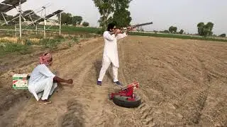 Indian over under 12 bore gun  shooting Video Punjab !
